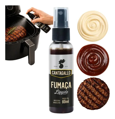 Fumaça Líquida Cantagallo 60ml Spray Sabor Defumado