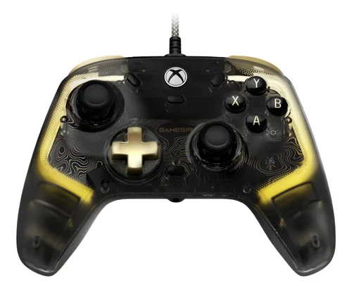 Gamesir Kaleid K1 Flux Rgb Anti-drift Para Pc Xbox E Steam Transparente/preto Com Detalhes Dourados