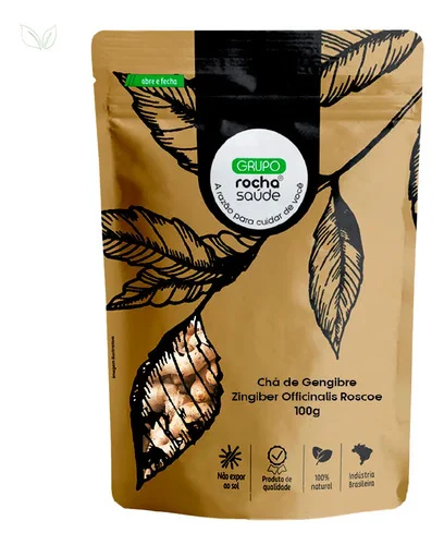 Gengibre Chá Selecionado 100% Natural Alta Qualidade 30g