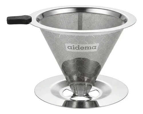Grande Filtro De Café Aço Inox Coador Reutilizável Camping