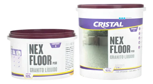 Granito Líquido Autonivelante Resistente Nex Floor 1,25kg Marrom Imperial Brilhante