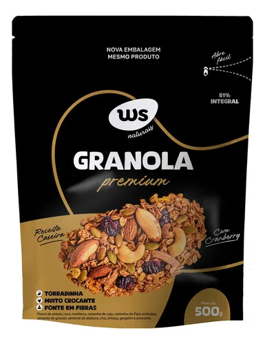 Granola Premium Ws Naturais 500g