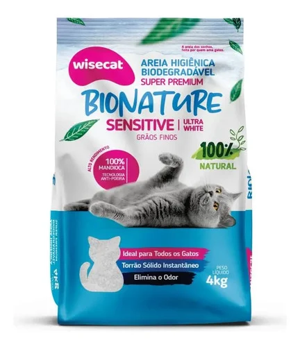 Granulado De Mandioca Bionature Sensitive 4kg Areia