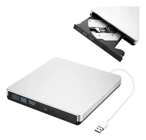 Gravador e Leitor de DVD Externo USB para Windows e Mac HORDY, Gravador Leitor CD DVD Externo