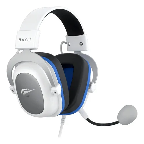 Headset Gamer Havit Gamenote H2002d Mic Removível Branco