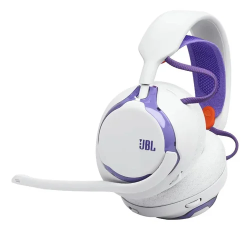 Headset Gamer Sem Fio Quantum 650 JBL Quantum Spatial Sound, Bluetooth 5.3, 45h de Bateria e Microfone Removível - Branco