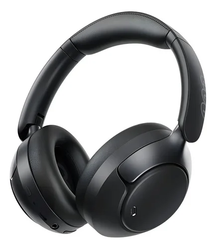 Headset QCY H3 Pro, ANC Adaptativo até 45dB, Bluetooth 5.4, Bateria de 55h, Cancelamento ENC, Conexão Multiponto, Cor Preto