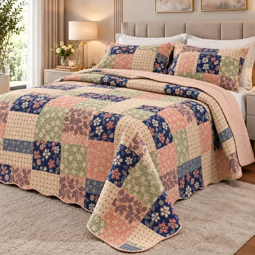 Jogo De Cama Queen 3 Peças Cobre Leito Matelasse Moderno