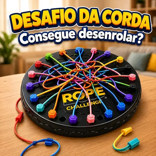 Jogo Desafio Da Corda Desenrola Fio Rope Challenge Desata Nó
