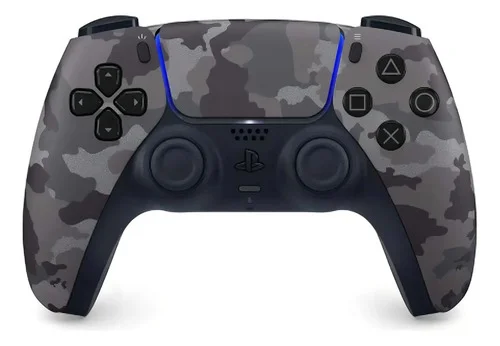 Joystick sem fio Sony Dualsense Control Ps5 Playstation, cor: cinza, camuflagem