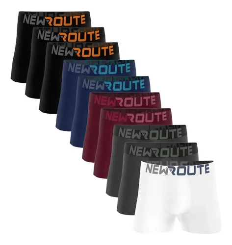 Kit 10 Boxer Cuecas P Ao G3 Microfibra Cueca Box Masculinas Multicolorido G2