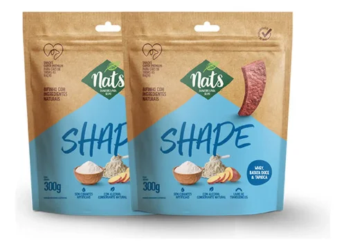 Kit 2 Bifinho Natshape Nats P/ Cães 300g Cada