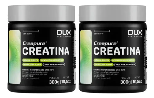 Kit 2 Creatina Dux Creapure - Sem Sabor 300g Sem Sabor