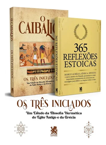 Kit 2 Livros Caibalion + 365 Reflexoes Estoicas Original