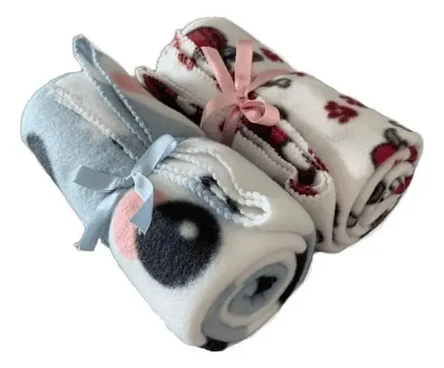 Kit 2 Mantas Soft Cobertor Pet Cachorro Gato Mantas Mantinha