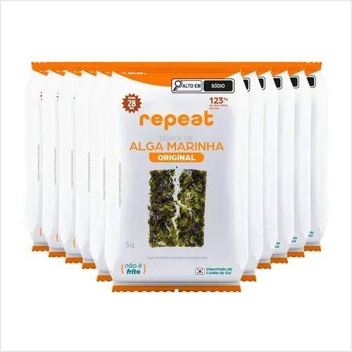 Kit 24 Snack Alga Tradicional Repeat