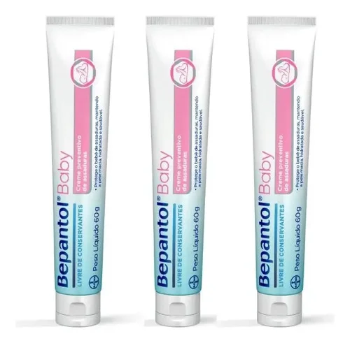 Kit 3 Bepantol Baby 60g Creme Antiassaduras