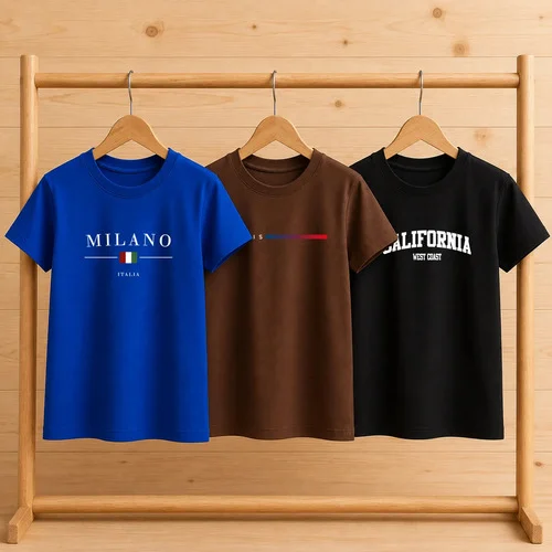 Kit 3 Camisetas Infantil 100% Algodão Verão Casual Masculina