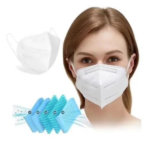 Kit 30 Máscaras Kn95 Proteção 5 Camada Respiratória Pff2 N95