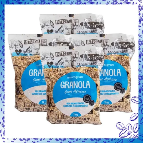 Kit 4 Granolas Sem Açucar Martigran - 1kg