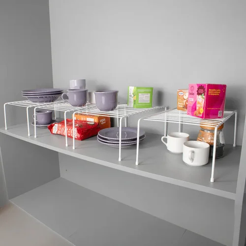 Kit 4 Prateleiras Organizadoras Armário Cozinha Média 32cm