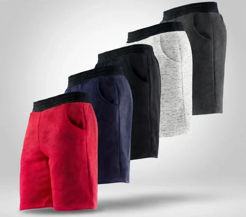 Kit 5 Bermudas Moletom Masculina Sortidas Academia Full Lote Sortido Liso G