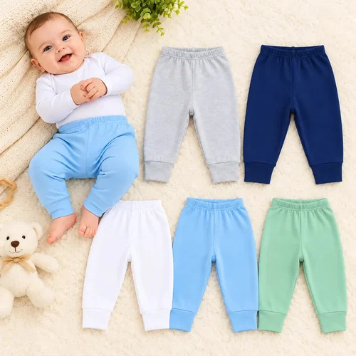 Kit 5 Mijão Bebê 100% Algodão Culote Menino Menina Rn Ao G