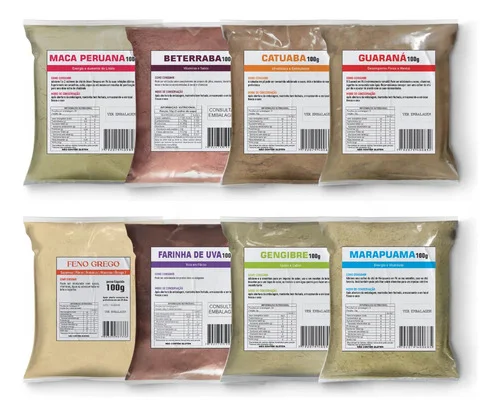 Kit Beterraba, Uva, Feno Grego, Maca, Guaraná, E Outros