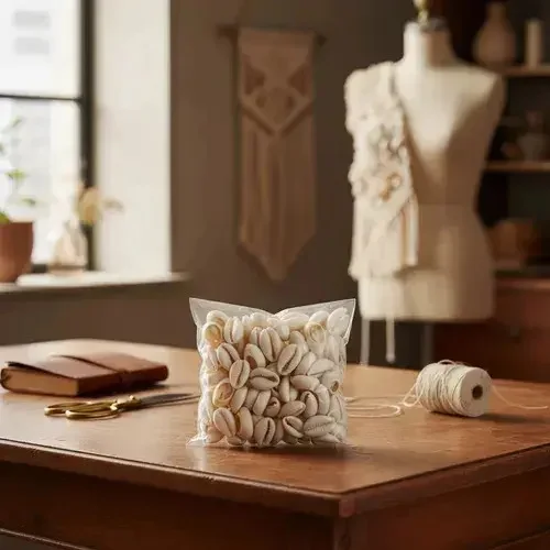 Kit Buzios Brancos Aberto Natural Artesanato Guia Ritual 38 Unidades
