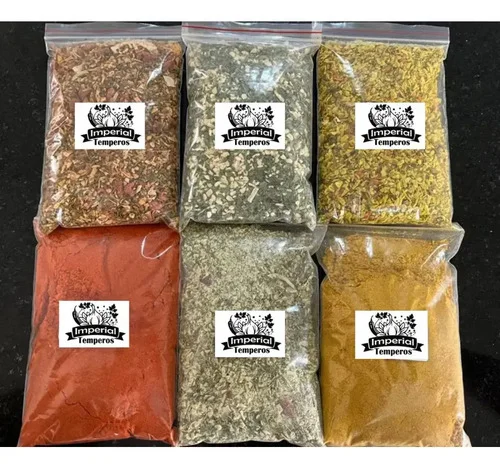 Kit Com 20 Unidades De Temperos 50g Cada(obs Oregano 30g)