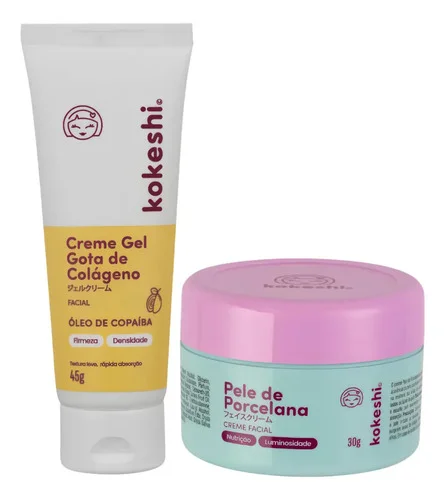 Kit Gota De Colágeno Pele De Porcelana Kokeshi Hidratação