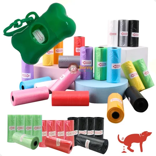 Kit Pet Suporte Cata Caca 13 Refil Saco Lixo Coco Cães Gato