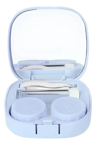 Kit Porta Lentes De Contato Rigida - Case - Com Espelho
