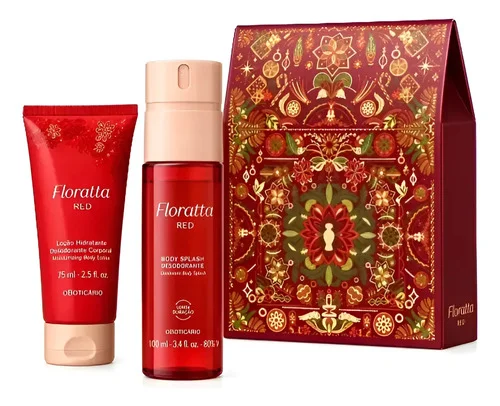 Kit Presente Floratta Red Body Spray + Hidratante Boticario