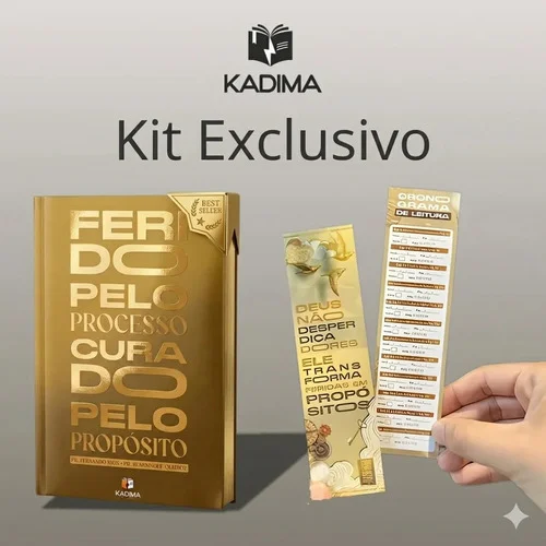 Kit Propósito: Ferido Pelo Processo Curado Pelo Propósito + 4 Marca Páginas - Bestseller