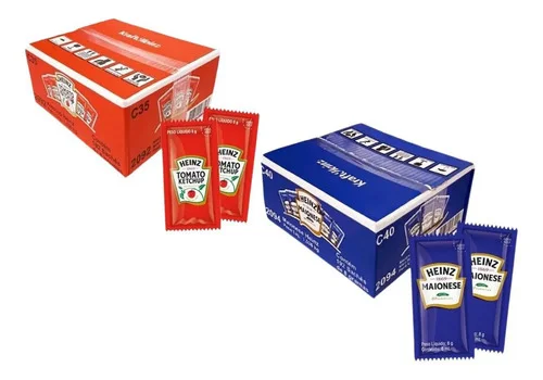 Kit Sache 2 Caixas Catchup E Maionese Heinz