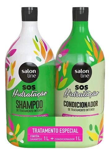 Kit Shampoo E Condicionador, Sos Hidratação, Salon Line, 1 L
