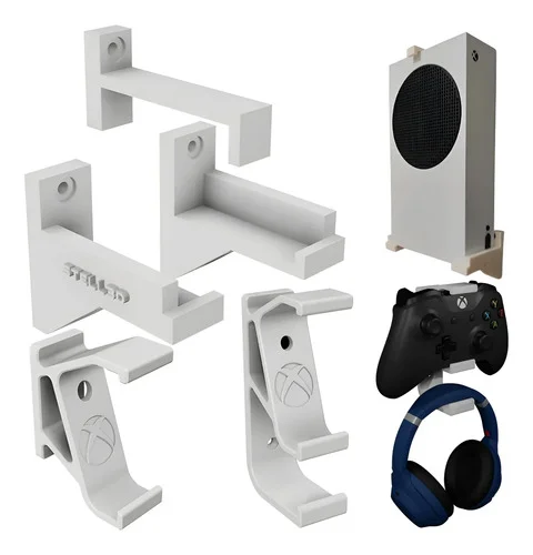 Kit Suporte Compatível Xbox Série S Controle Fone E Console