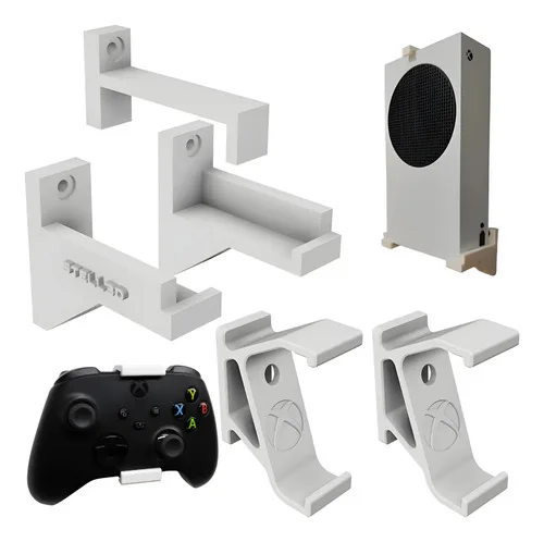 Kit Suporte Compatível Xbox Série S P/ 2 Controle E Console