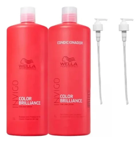 Kit Wella Invigo Color Brilliance Shampoo 1lt + Cond 1lt
