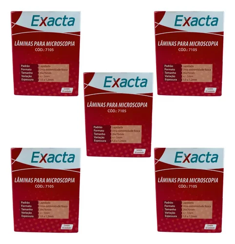 Lamina Fosca Lapidada 26x76mm Para Microscopia - 250un Branco