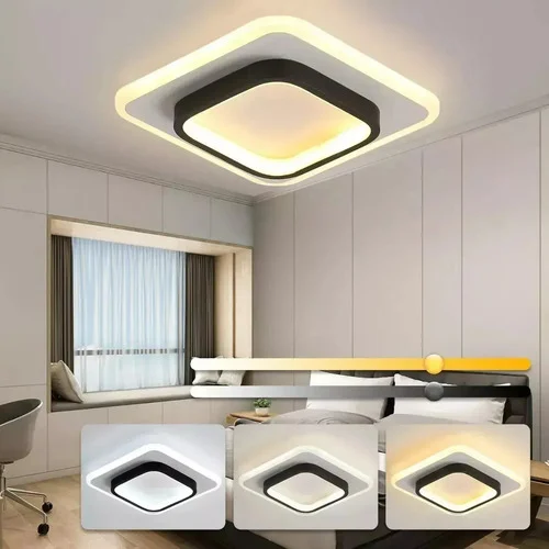 Lámpada de teto moderna ajustável para banheiro, AUBILLAS , Lustre De Teto Led，28W , Luminária para Quarto Moderno , Luminária para Corredor