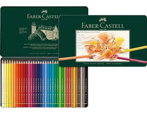 Lápis Polychromos Mina Permanente Faber-castell - 36 Cores Multicor