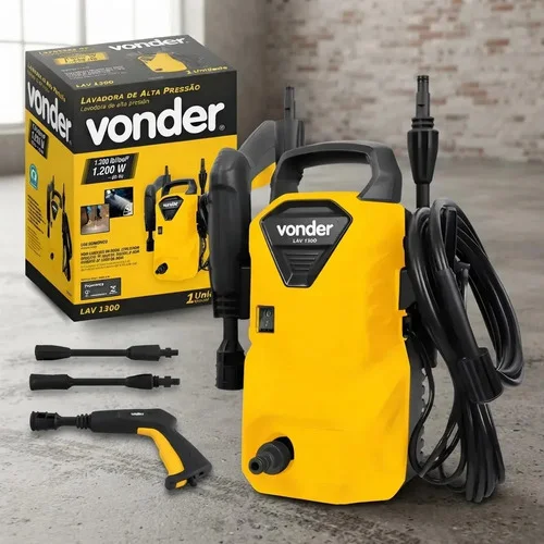 Lavadora Alta Pressão Lav1300 1.300 Lbf/pol² 220 V~ Vonder Amarelo 60 Hz