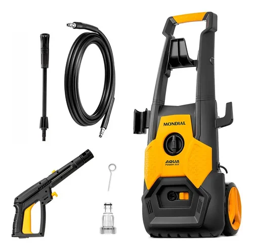 Lavadora de Alta Pressão Aqua Power III, Mondial, Cinza/Amarela, 1800W - LAP-03-GY