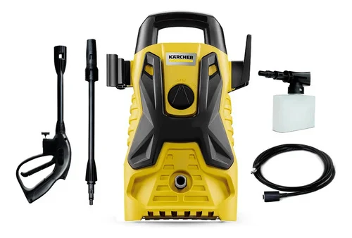 Lavadora De Alta Pressão Kärcher Portátil 1500 Psi/libras 1400w 300 L/h Com Aplicador De Detergente Amarelo 127v