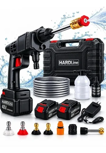 Lavadora de Alta Pressão Portátil Hardline a Bateria 48V Com 2 Baterias e Maleta