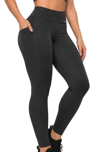 Legging Academia Corrida Com Bolso Selene Zero Transparência