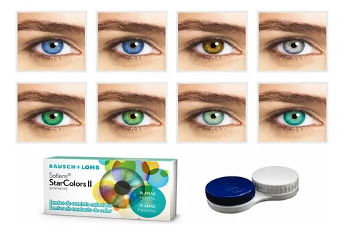 Lentes De Contato Coloridas Star Colors + Estojo / Bausch