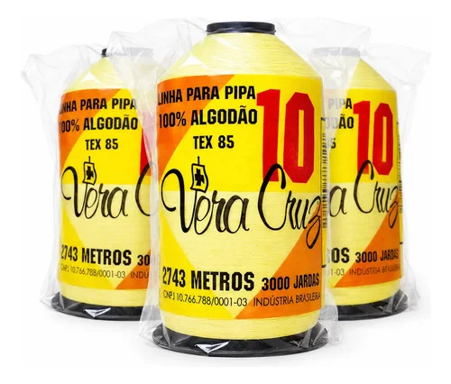 Linha Vera Cruz Para Pipas E Papagaios Fio 10 - 3 Mil Jardas